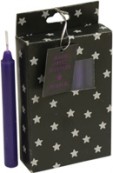 Pack of 12 Small Spell Candles - Purple - Click Image to Close
